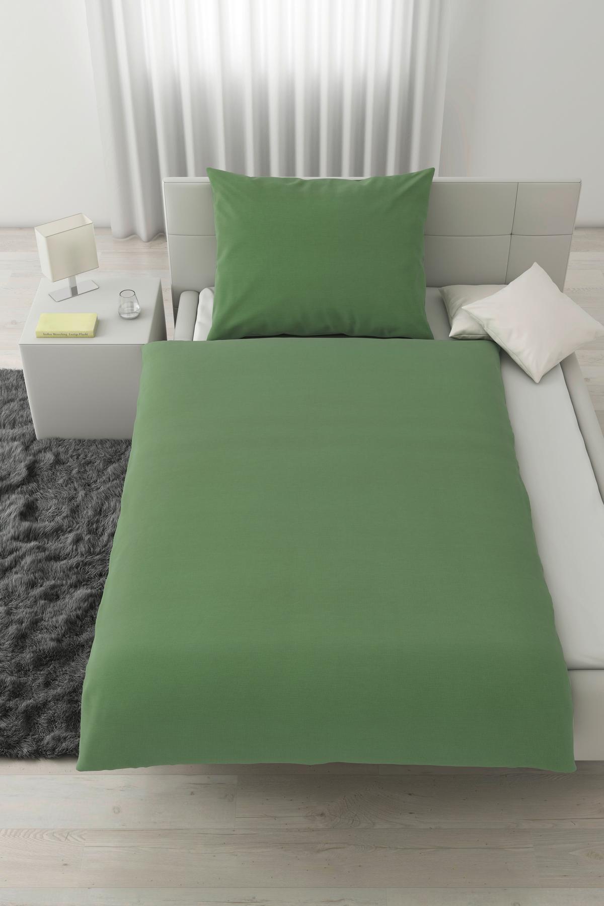 Ágyneműhuzat-garnitúra Waffel - zöld, Modern, textil (140/200cm) - Modern Living