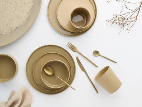 Kombinirani Servis Futuro Sand, 16-Delni - peščene barve, Trend, keramika - Creatable