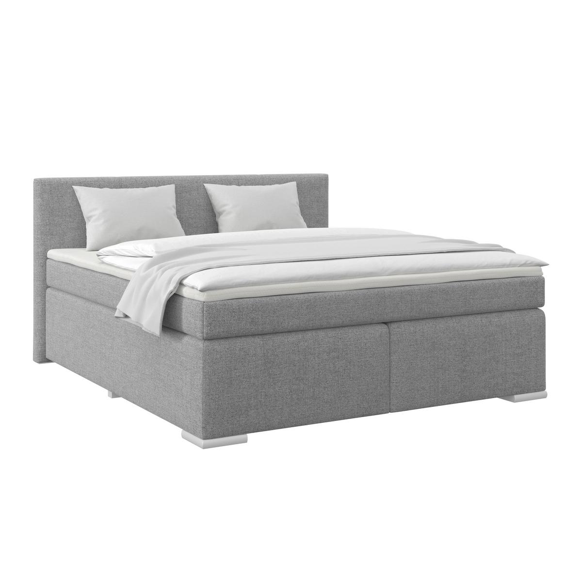 PAT BOXSPRING MIRA 1 - gri, Basics, textil (160cm)