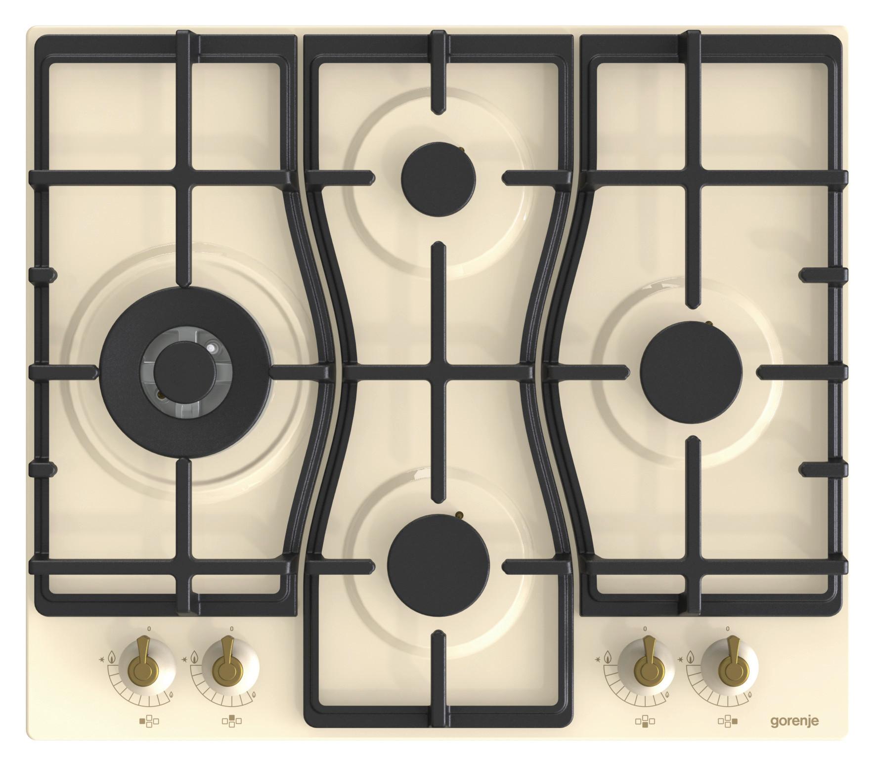 Gázfőzőlap Gw6d42cli - elefántcsont, Modern (60/13/52cm) - Gorenje