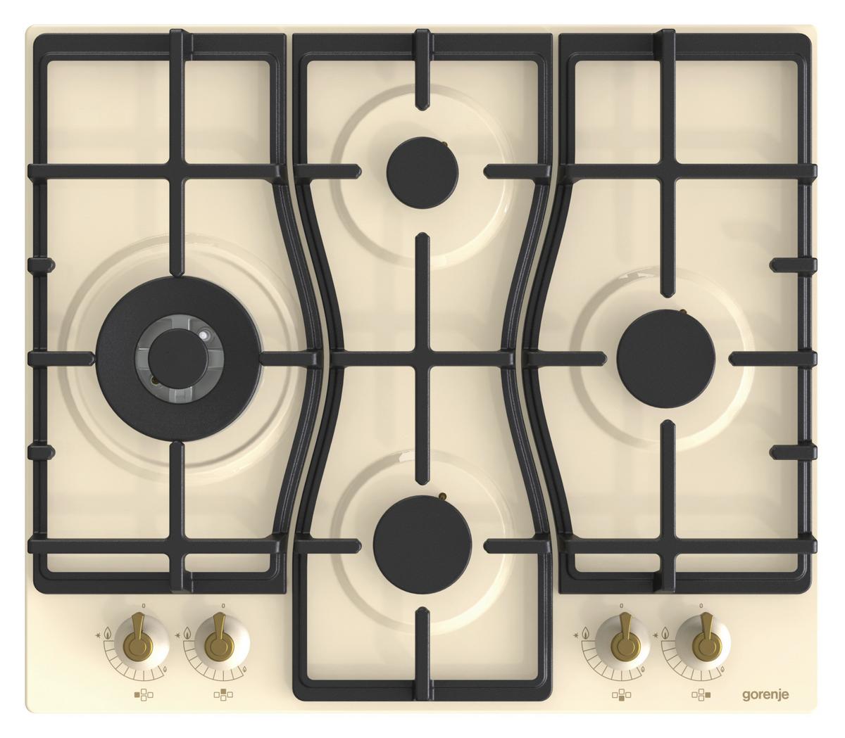 Gázfőzőlap Gw6d42cli - elefántcsont, Modern (60/13/52cm) - Gorenje
