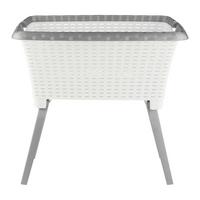 Ruháskosár Anna - fehér, Konventionell, műanyag (60/40/60cm) - Mömax