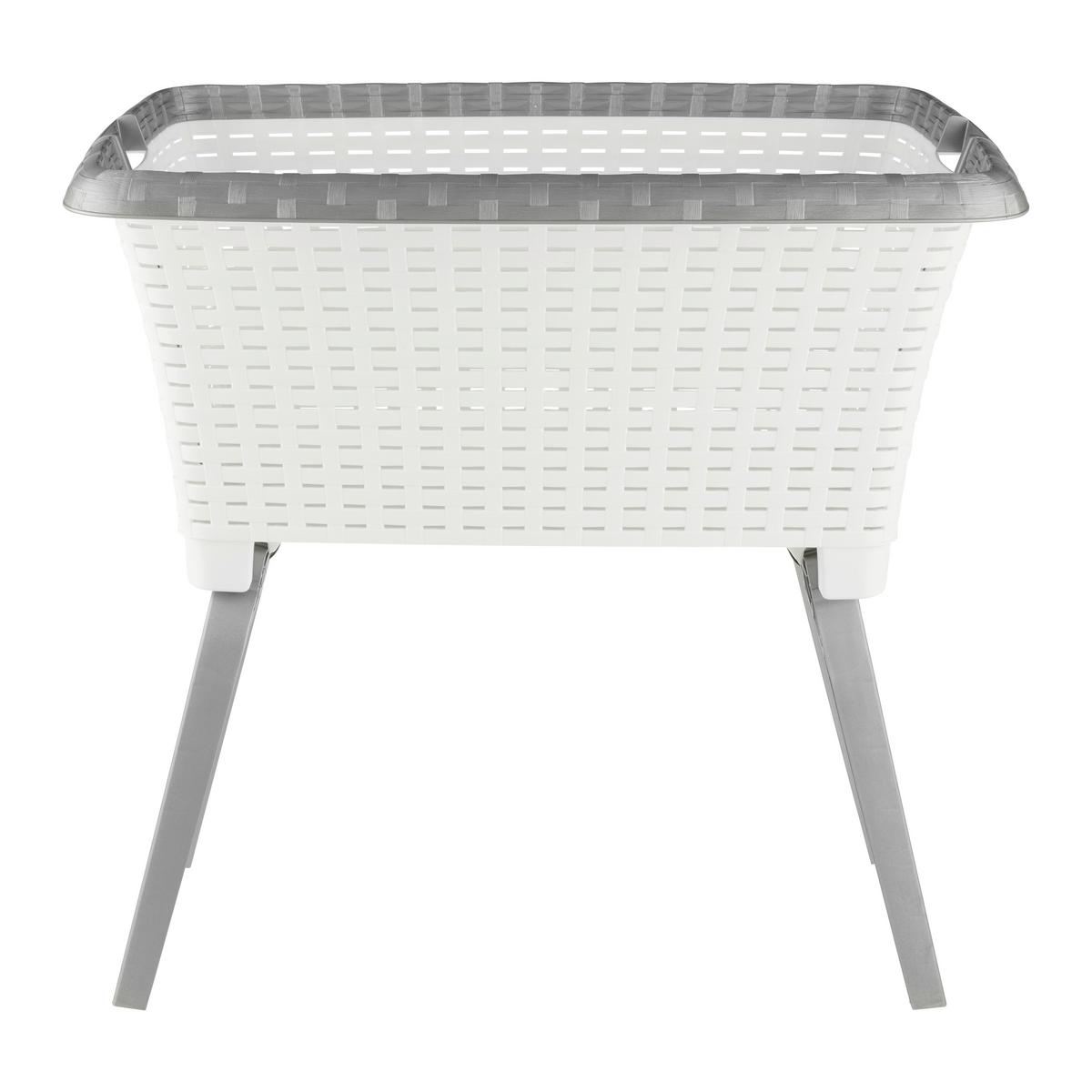 Ruháskosár Anna - fehér, Konventionell, műanyag (60/40/60cm) - Mömax
