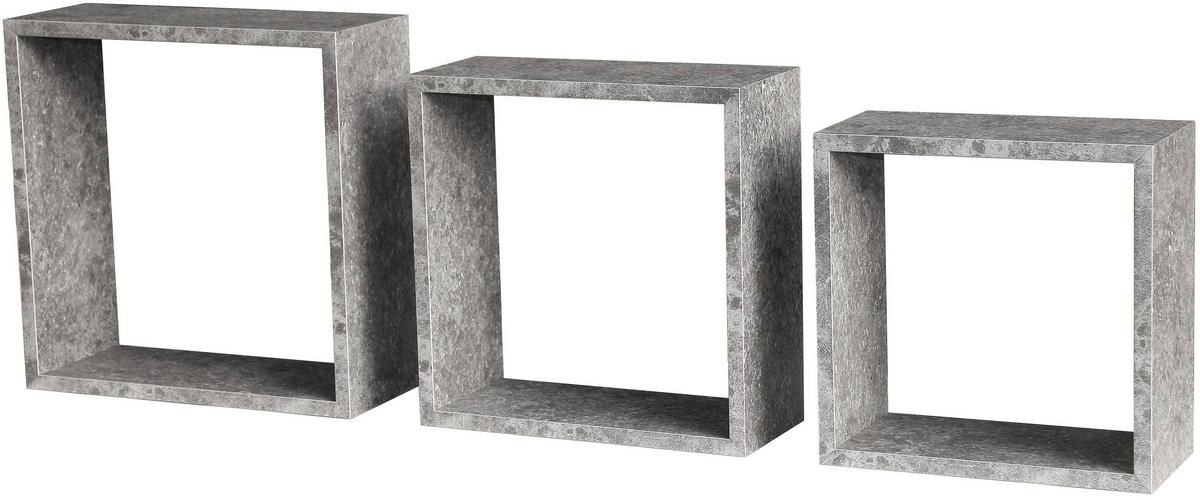 Etajeră perete 3/1 Simple 3 - Modern (30-27-24/30-27-24/12cm) - Best Price