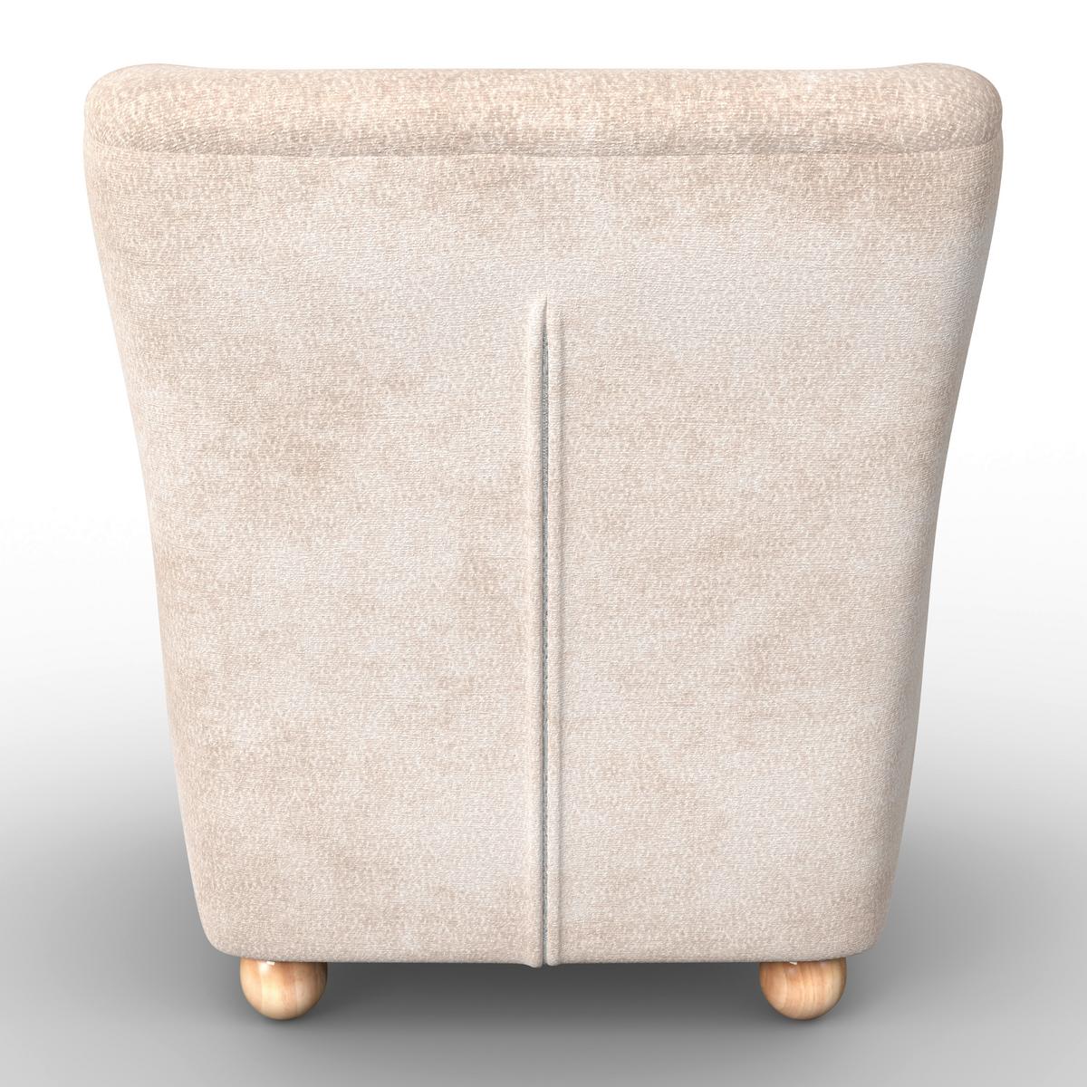 Sessel Lea Chenille Beige - Beige/Naturfarben, MODERN, Holz/Textil (76/85/84cm)