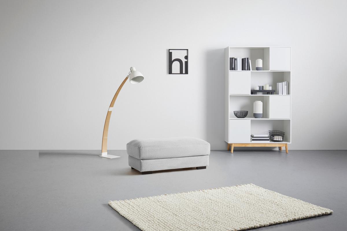 Hocker Pedro Hellgrau - Hellgrau, MODERN, Textil (60/46/110cm) - Mömax