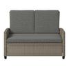 UTEMÖBLER SET HANNAH - grå, Basics, metall/textil (55,5/92,5/42cm) - Mömax