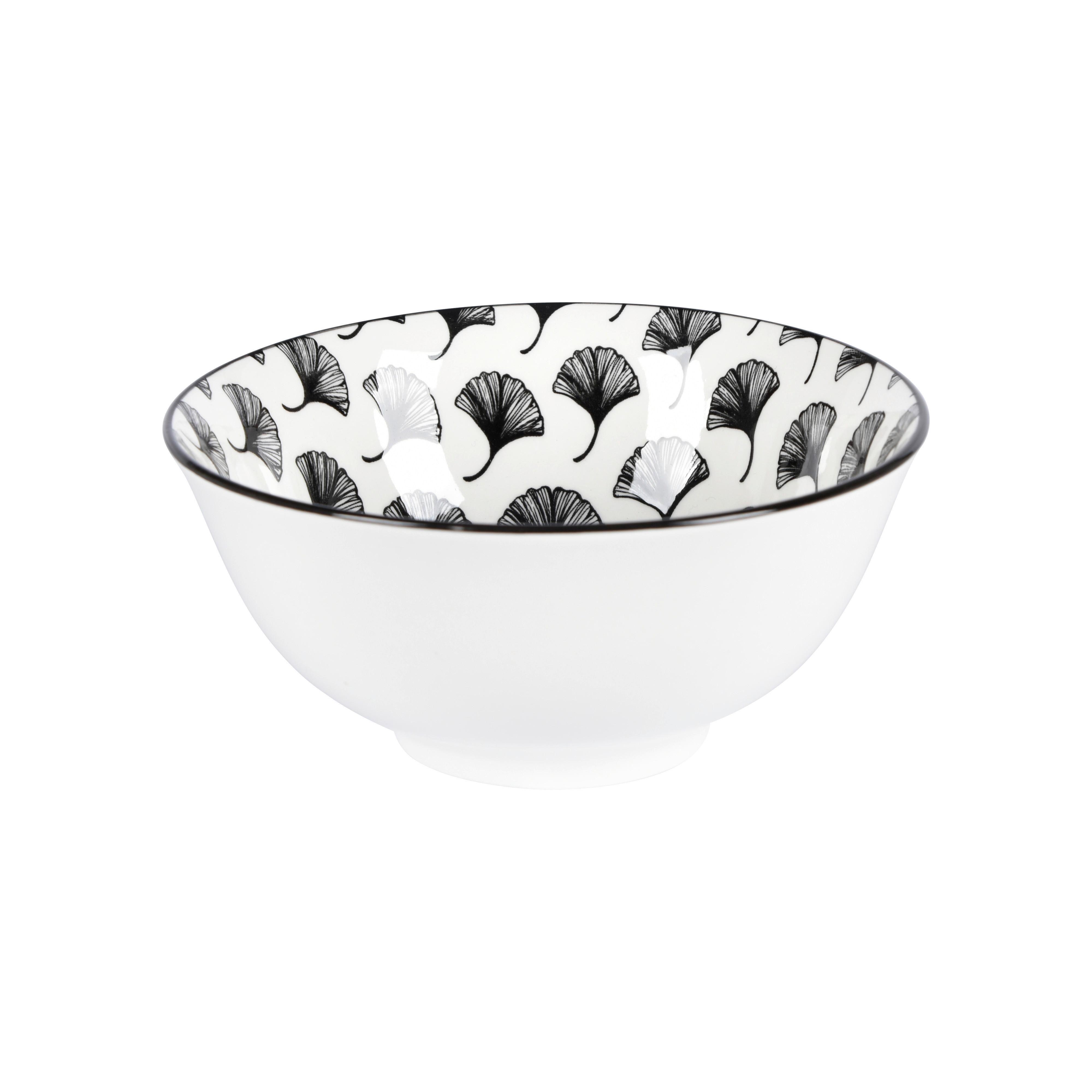 Müslischale Shiva in Schwarz/Weiß Ø ca. 15,5cm - Schwarz/Weiß, LIFESTYLE, Keramik (15,5/7cm) - Mömax