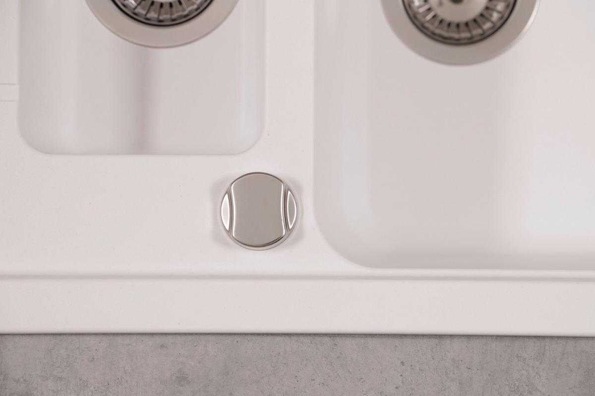 Pomivalno Korito Austin, 100x50cm - bela, Design, kamen (100/20/50cm) - Respekta