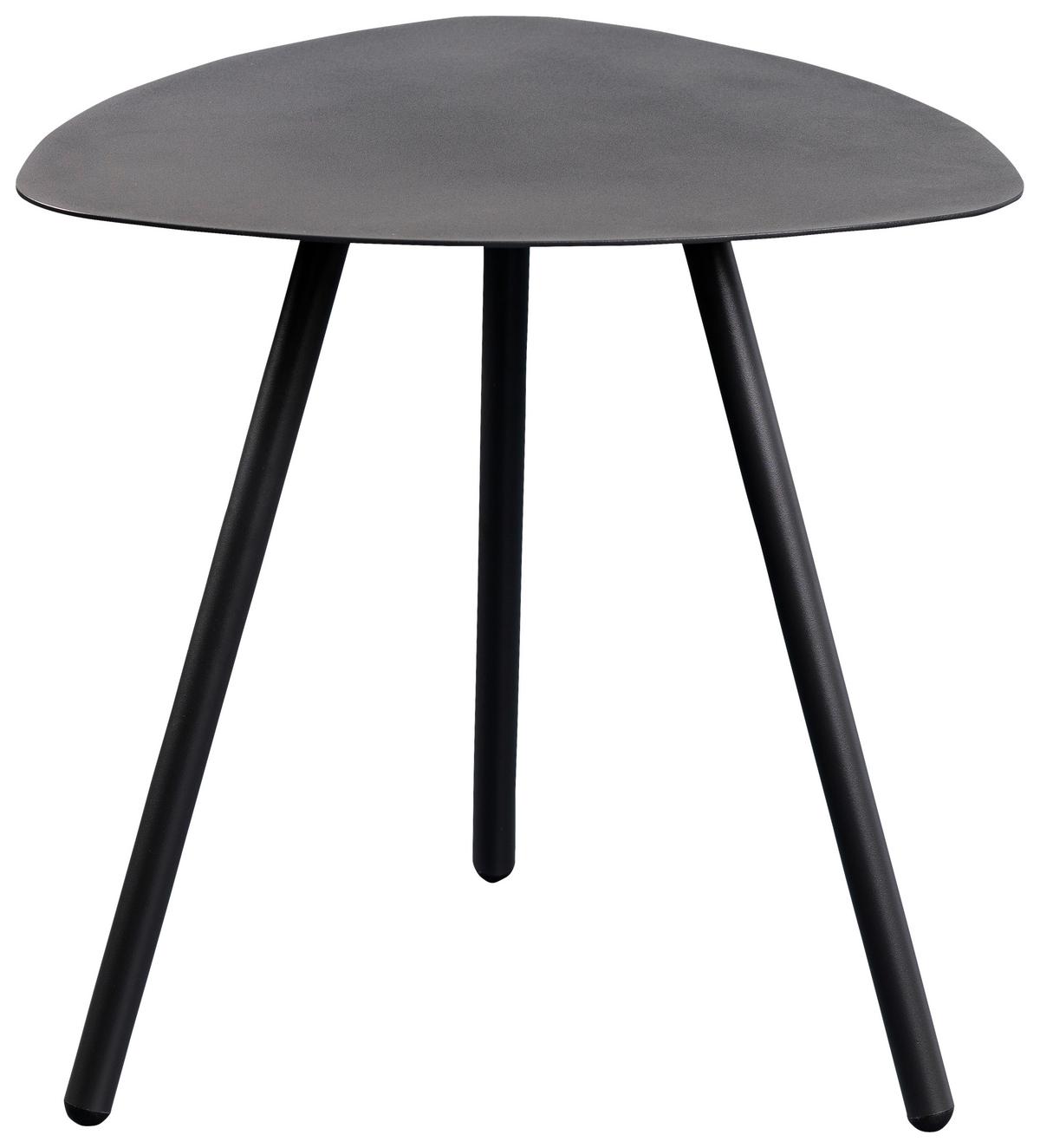 STOLIK BOCZNY MIRA 2 - antracytowy, Design, metal (50/50/50cm) - Xora