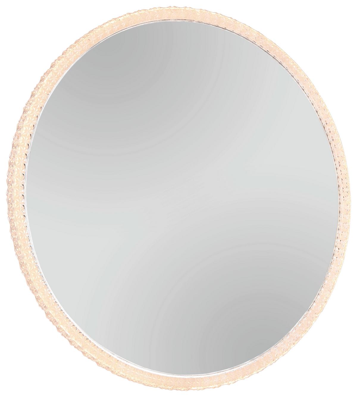 Leuchtspiegel in Transparent - Transparent, MODERN, Glas/Kunststoff (80cm) - Premium Living