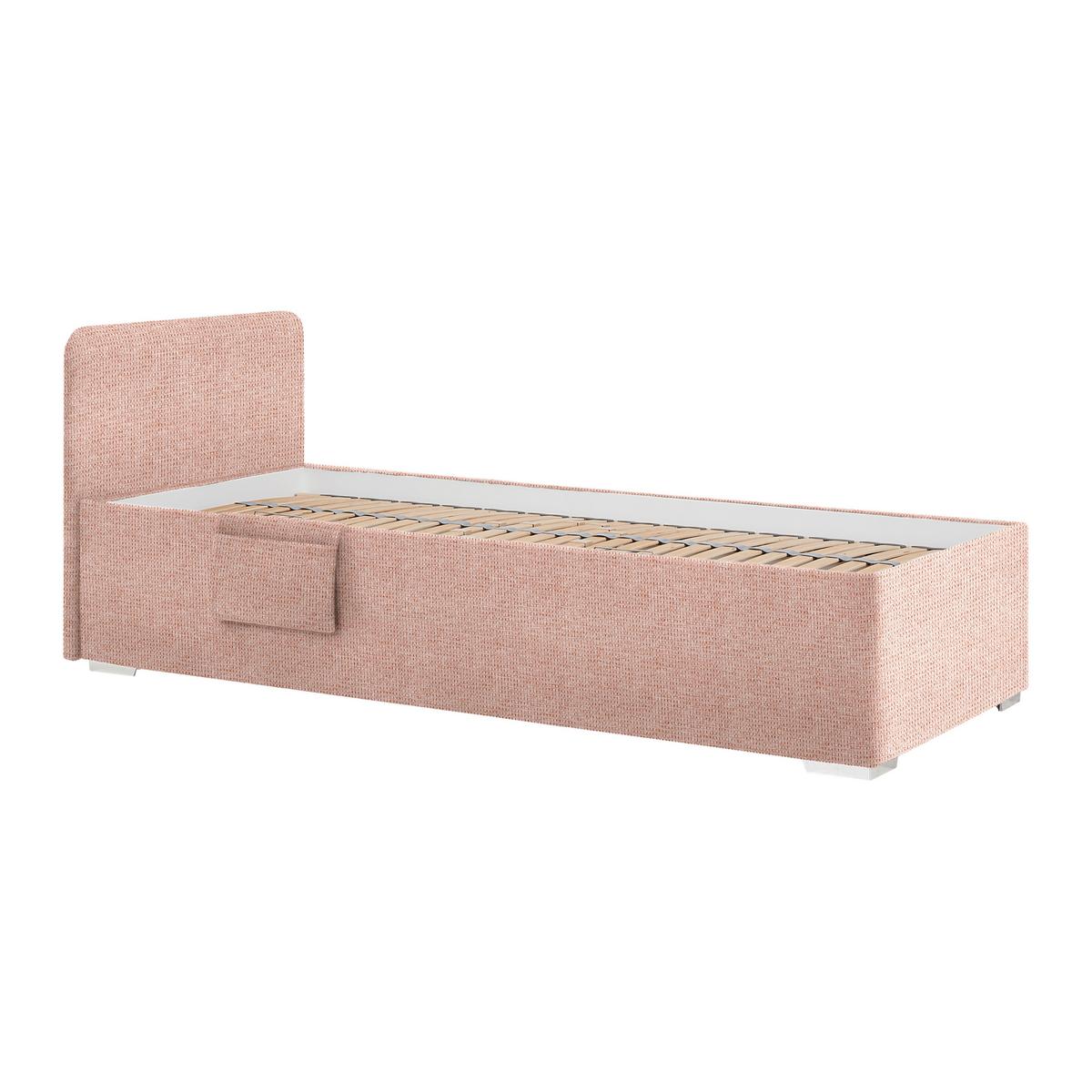 Bett Remi Rosa ca. 90x200cm - Chromfarben/Naturfarben, KONVENTIONELL, Holz/Kunststoff (90/200cm) - Mömax