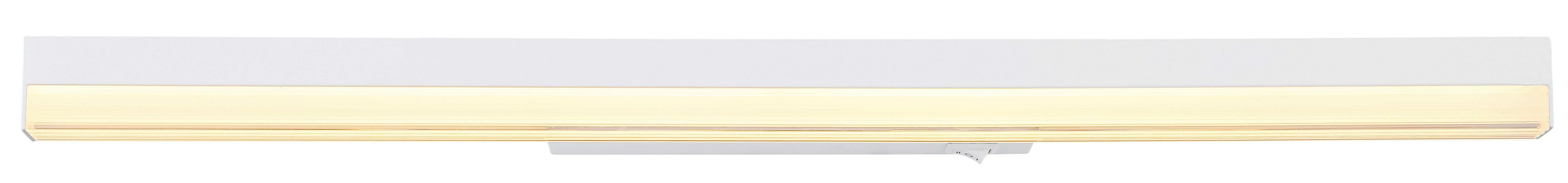 LED-Wandleuchte Sallo Opal/Weiß max. 12 Watt - Opal/Weiß, Basics, Kunststoff/Metall (60/6/4cm) - Globo