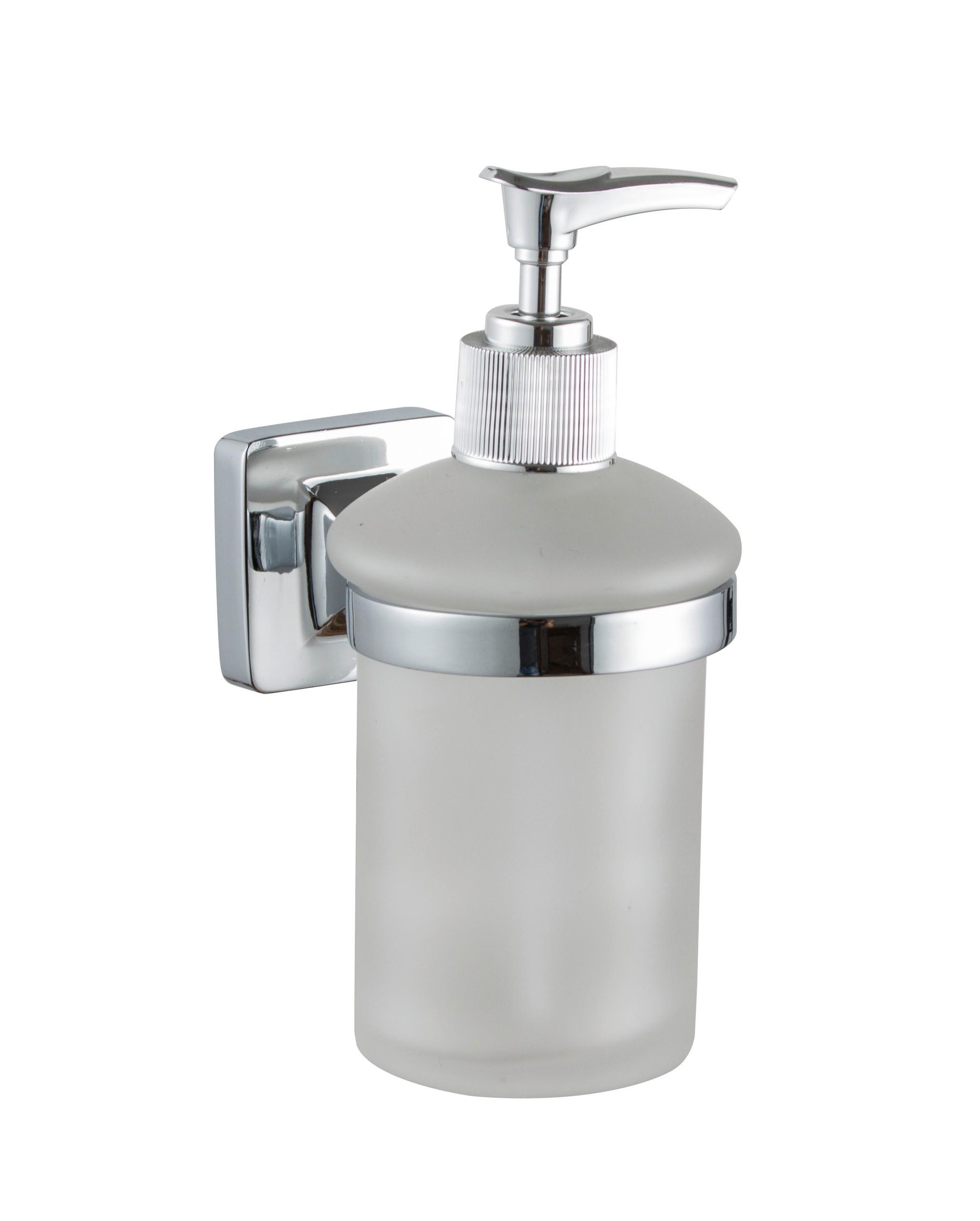 Fali Szappanadagoló Solo - Konventionell, Üveg/fém