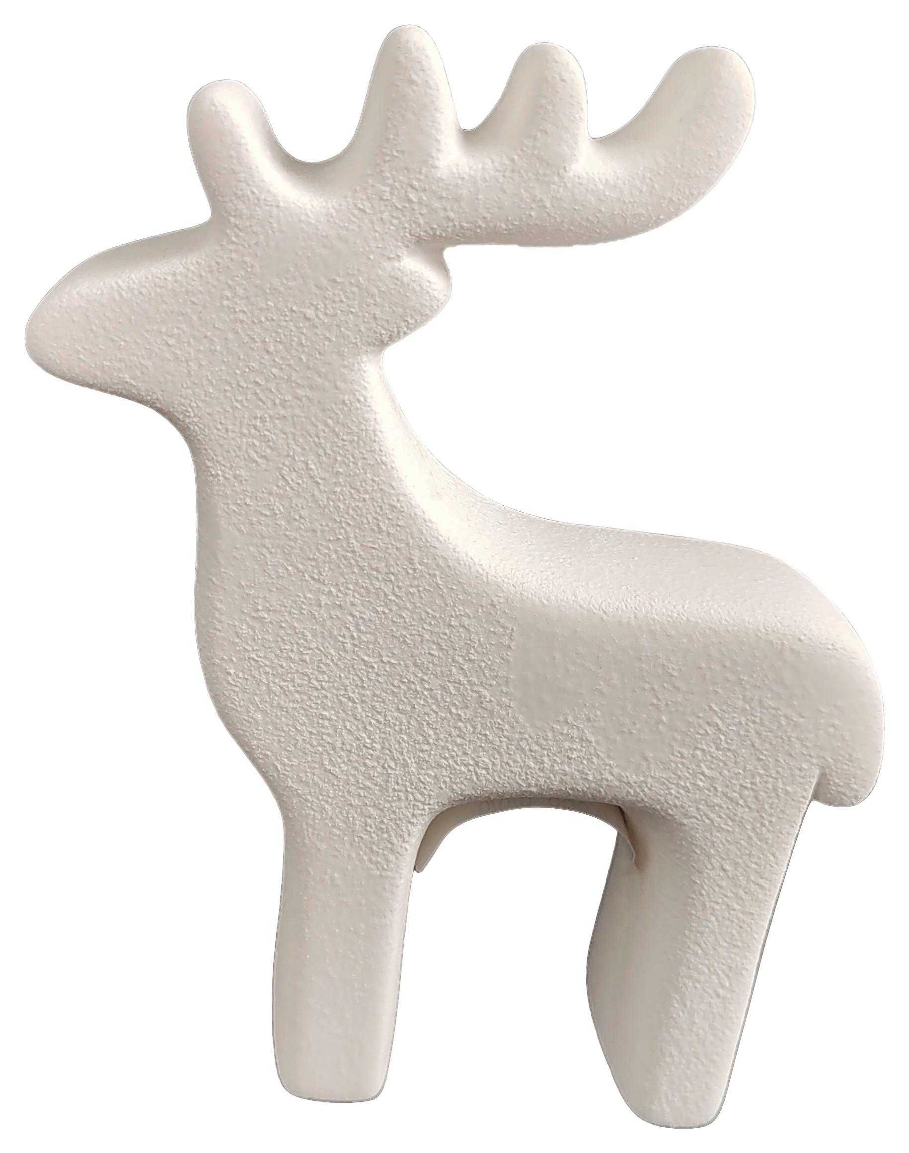 Elan decorativ Joshi - alb, Konventionell, ceramică (15,7/21,9/4,5cm) - Modern Living