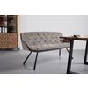 SITTBÄNK EILEEN - grå/svart, Modern, metall/textil (171/88/65cm) - Mömax