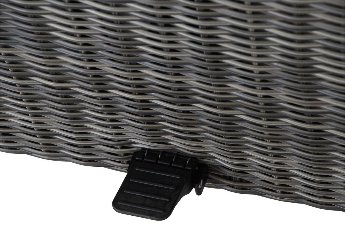 Loungegarnitur Corido Grau - Grau, Basics, Keramik/Kunststoff (83/103/160cm) - Siena Garden