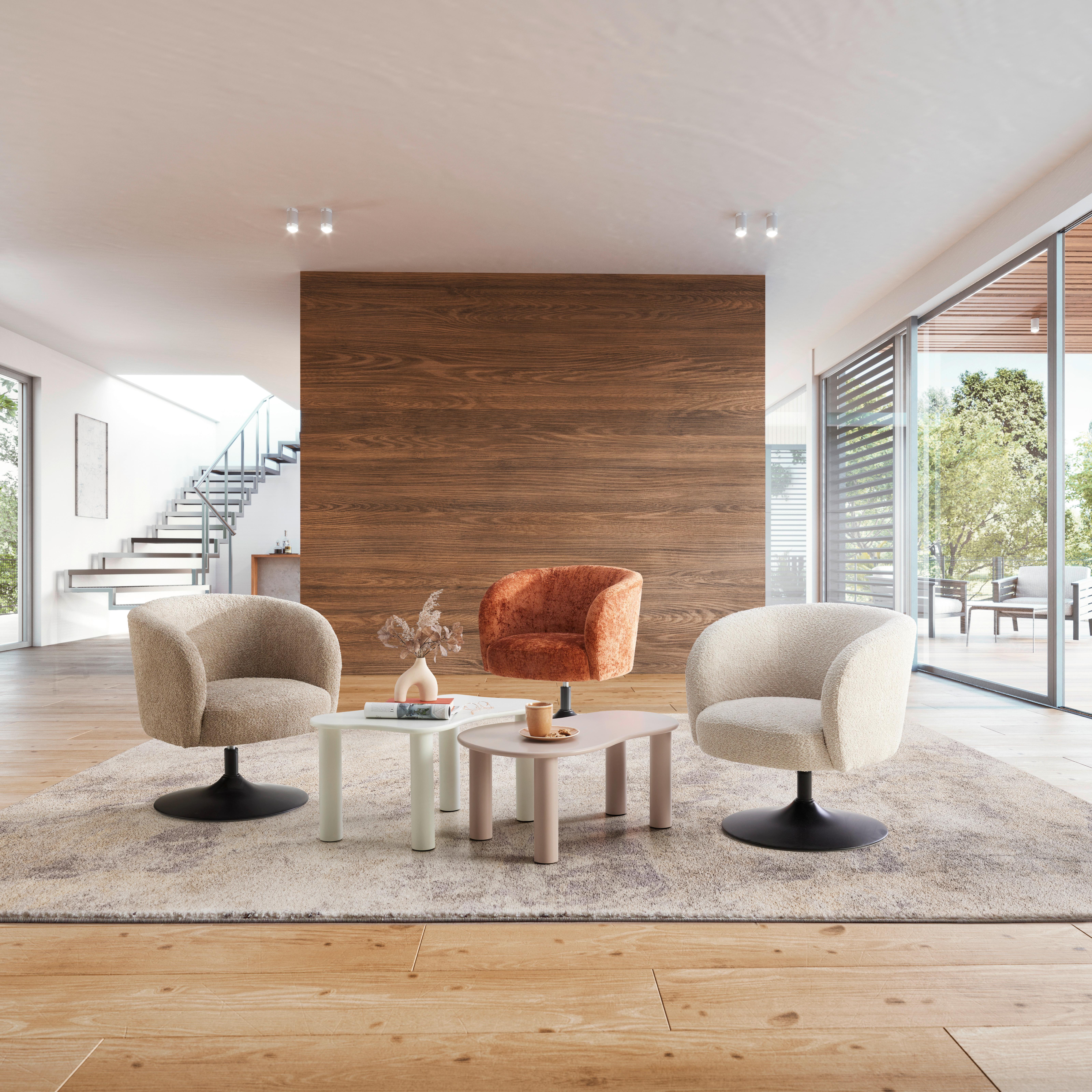 SNURRSTOL GIRO -TREND- - svart/terrakotta, Modern, metall/textil (67/68/73cm) - Premium Living