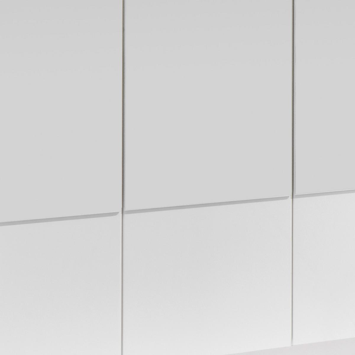 Ormar S Klasičnm Vratima Imago - bijela/boje aluminija, Konvencionalno, staklo/drvni materijal (135/199/58cm) - Modern Living