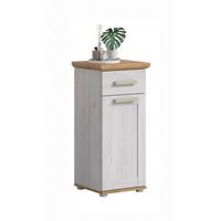 Midischrank Verona Lärchenfarben/Eiche Artisan - Silberfarben/Lärchefarben, Trend, Holzwerkstoff/Kunststoff (39/85/34cm) - MID.YOU