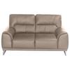 Zweisitzer-Sofa "Frisco" , sandfarben - Sandfarben/Chromfarben, MODERN, Textil/Metall (166/92/96cm) - MID.YOU