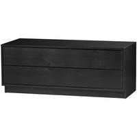 Lowboard Finca Schwarz - Schwarz, Design, Holz (100/40/40cm) - Livetastic