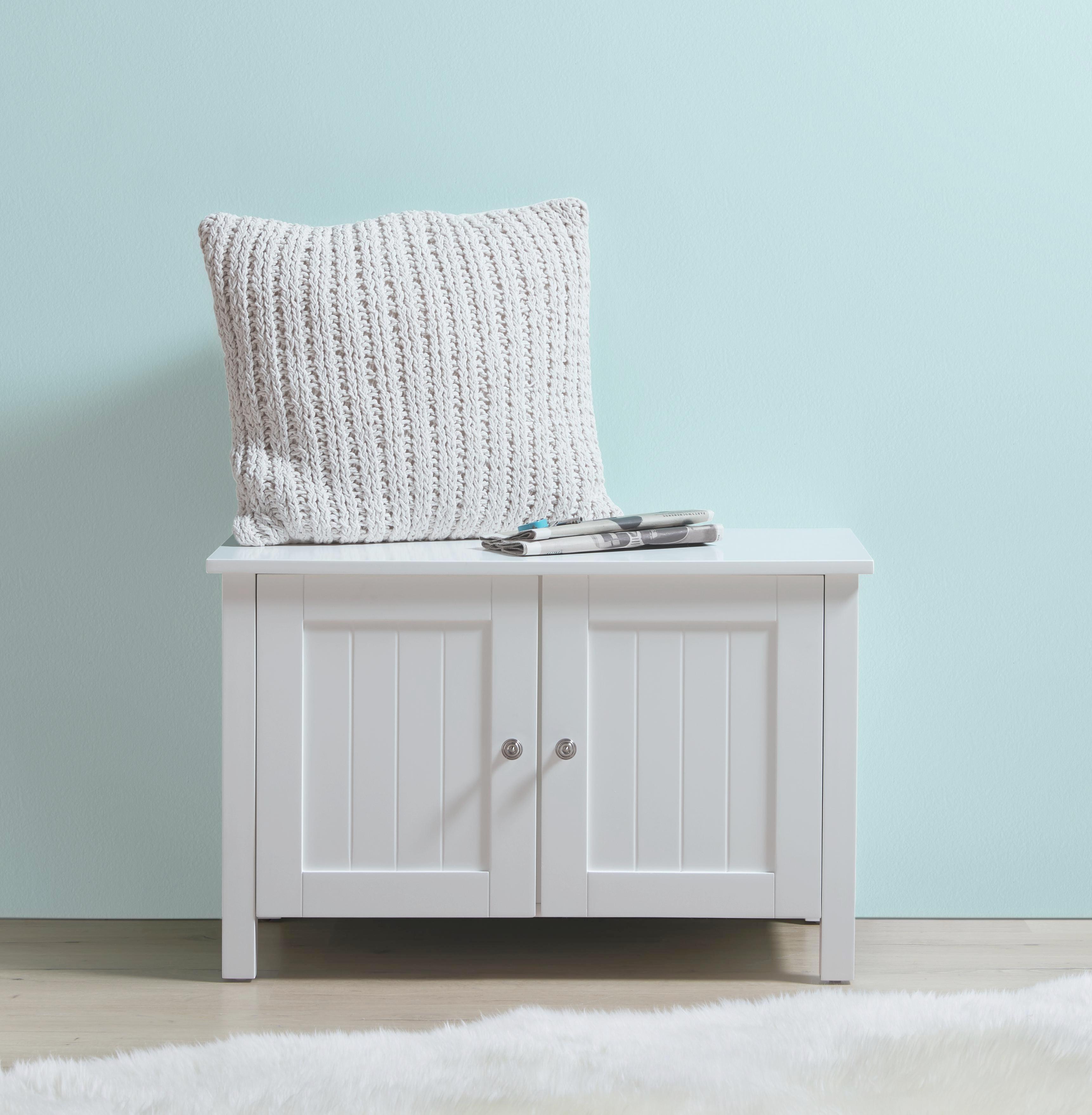 Schuhschrank in Weiß 'Madalena' - Weiß, MODERN, Holz/Metall (72/46/38cm) - Bessagi Home