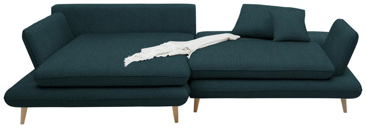 Kutna Garnitura Monte - tamno zelena/prirodne boje, Romantično / ladanjski, tekstil/drvo (181/283cm) - Premium Living