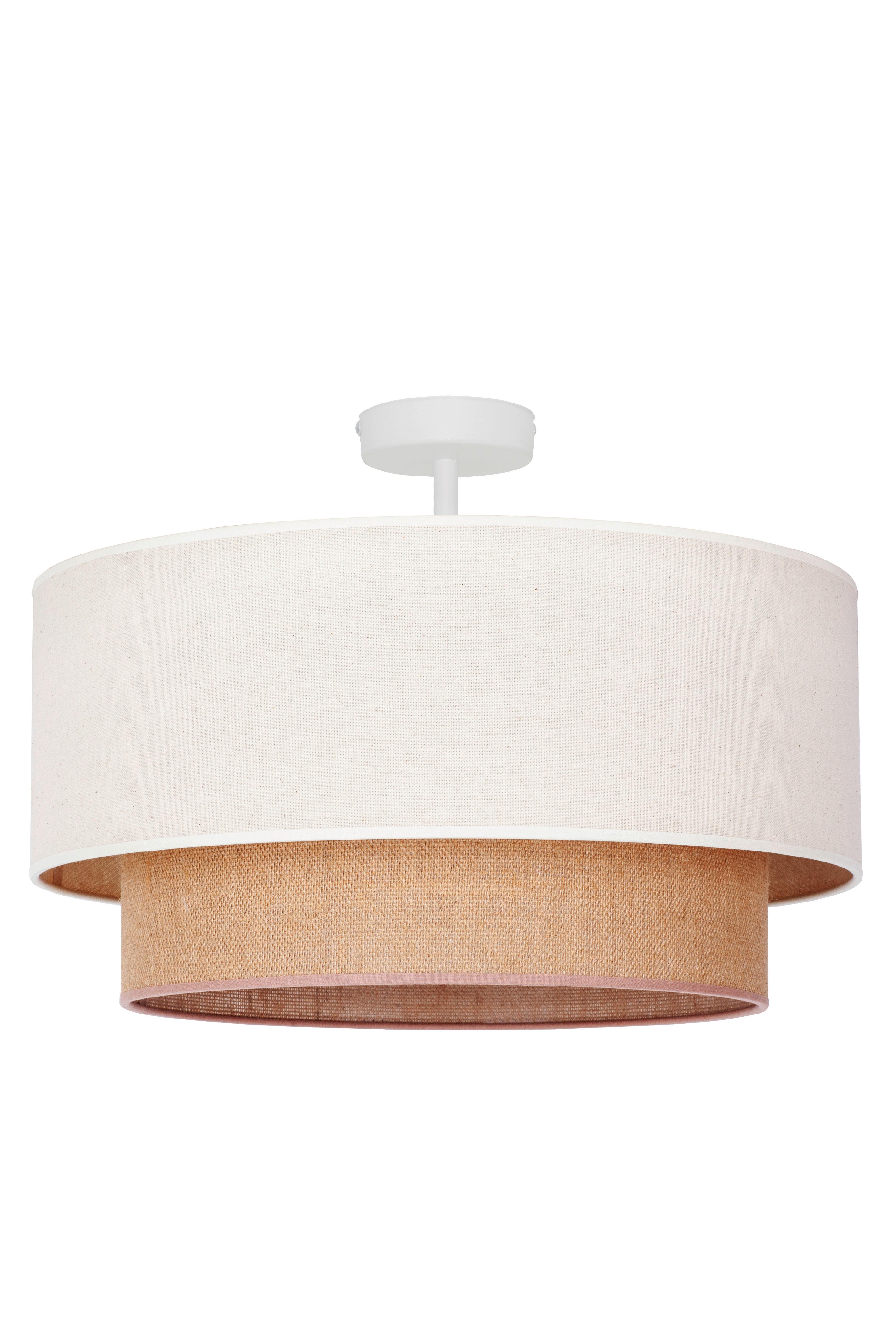 LAMPA SUFITOWA 601078 BOHO - beżowy, Natur, tkanina (45/30cm)