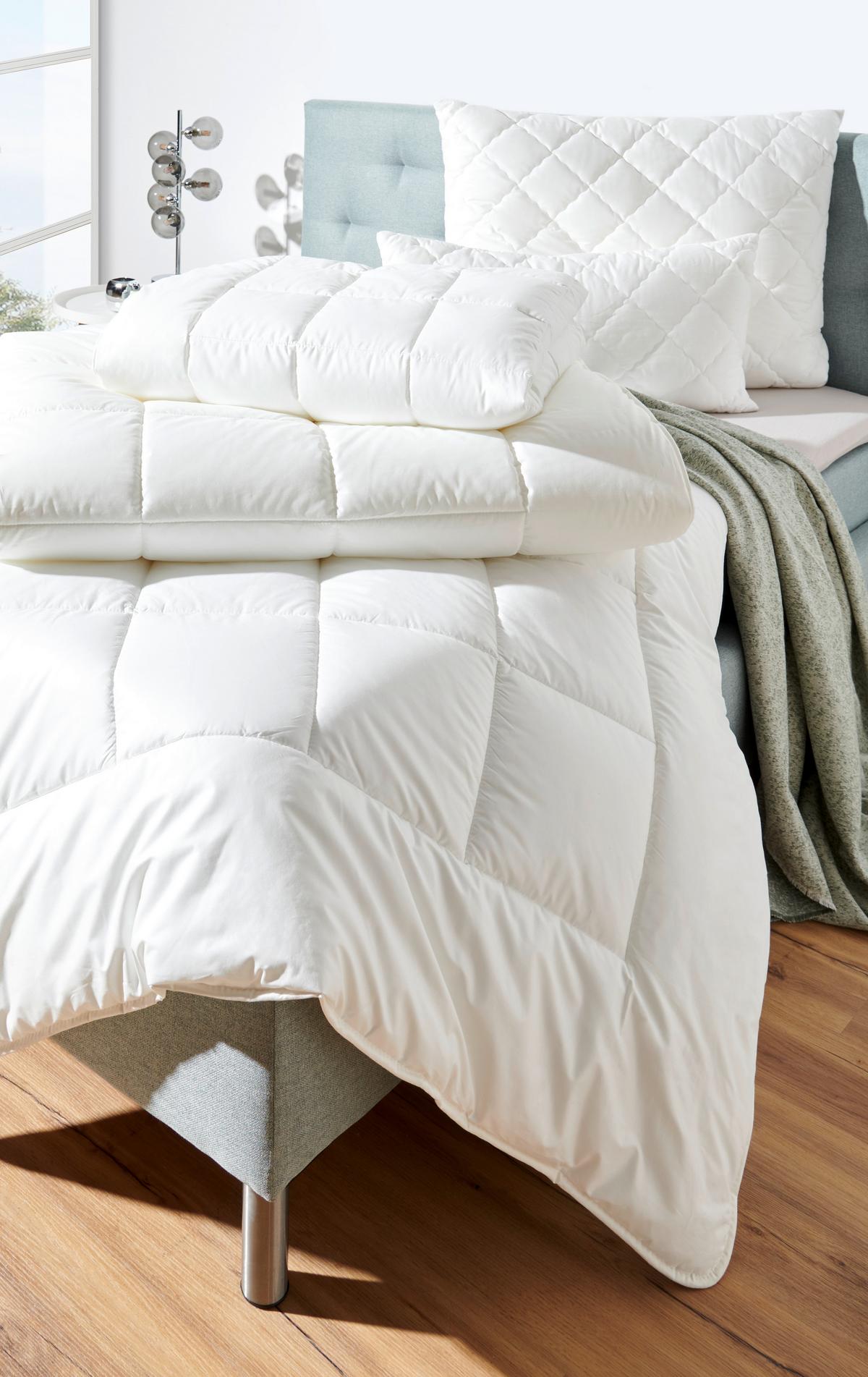 KOŁDRA CAŁOROCZNA ALCANDO UNO - szampanowy, Basics, tkanina (135/200cm) - Billerbeck