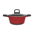 Fleischtopf Desiree in Rot/Schwarz - Klar/Rot, MODERN, Glas/Kunststoff (24/11,5cm) - MÖMAX modern living