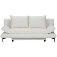 Schlafsofa In Weiss Mit Bettfunktion - Weiss/Schwarz, Modern, Textil (191/42-76/86cm) - Mömax