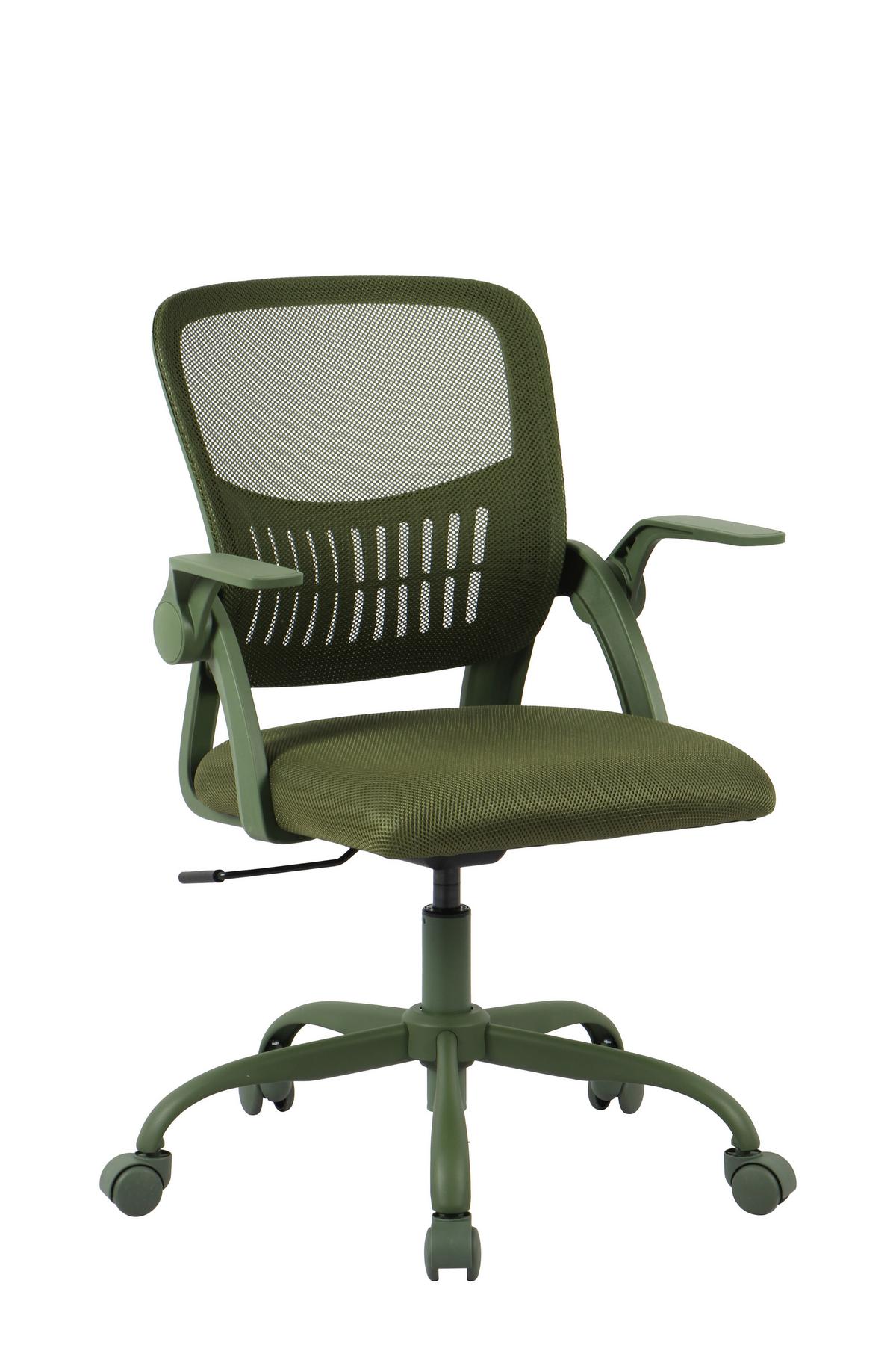 DREHSTUHL SASKIA - Schwarz/Grün, Modern, Kunststoff/Textil (57/86,5/96/63cm) - Based