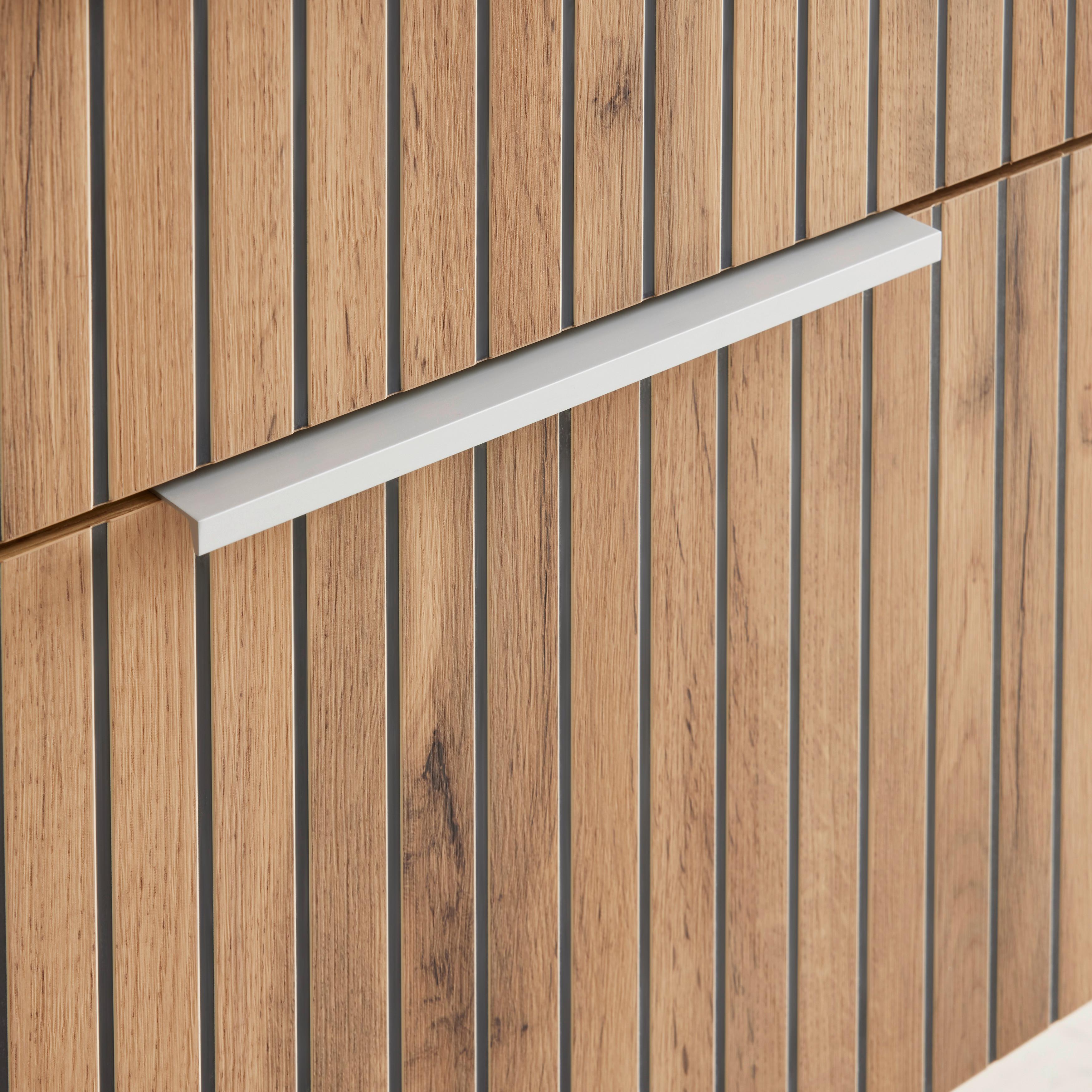 TVÄTTSTÄLL MED KOMMOD JAKARTA -EXKLUSIV- - vit/ek Wotan, Modern, metall/trämaterial (80/41/47cm) - Mömax