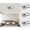 LED-TAKLAMPA STAR - svart, Modern, metall/plast (64,5/74,5/14cm) - Mömax