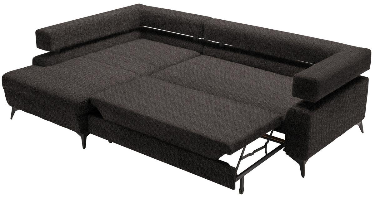 Kutna Granitura Rosalie - tamno smeđa/crna, Konvencionalno, tekstil/metal (184/265cm) - Modern Living