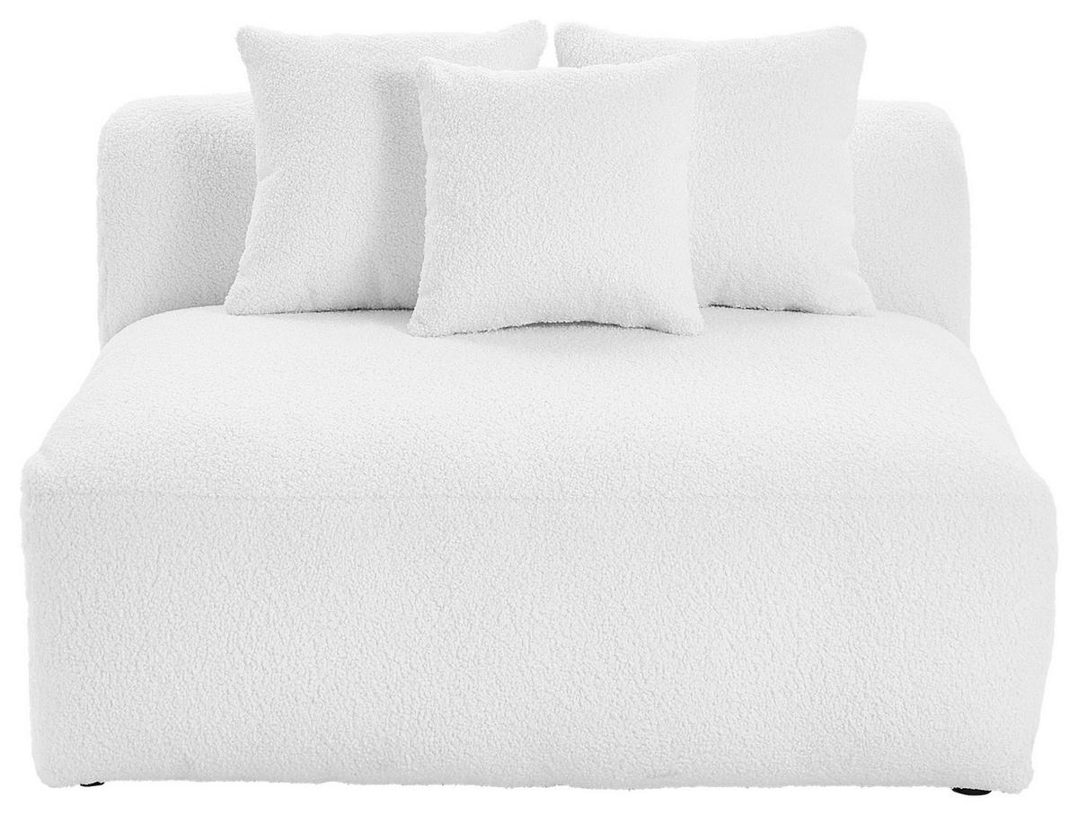 Modul Sofaelement Bloom Weiß - Weiß, Trend, Textil (85/70/122cm) - Livetastic