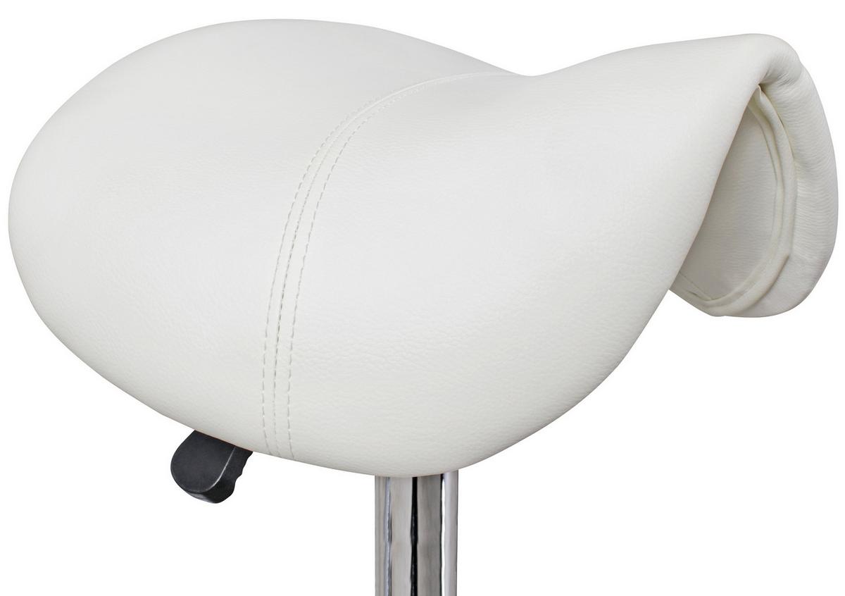 Vrtljivi Stolček Curve - bela/barve aluminija, Moderno, tekstil (60/48/60cm) - MID.YOU