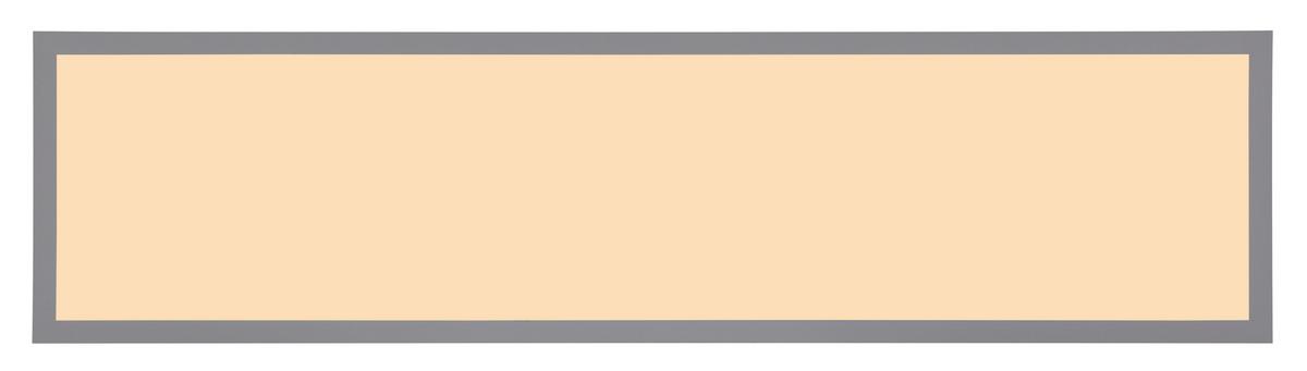 LED-DECKENLEUCHTE 416080AD4 DORO - Weiss/Dunkelgrau, Basics, Kunststoff/Metall (80/20/6,5cm) - Globo