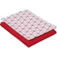 Geschirrtuch Kathi in Rot ca. 50x70cm - Rot, Textil (50/70cm) - MÖMAX modern living