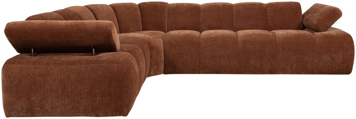 Ecksofa Mojo Rostfarben S: 230x310 cm - Rostfarben, Design, Textil (230/310cm) - Livetastic