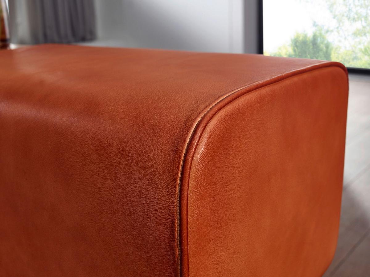Garderobna Klop Wl6.481 - rjava, Moderno, les/usnje (120/56/30cm) - MID.YOU