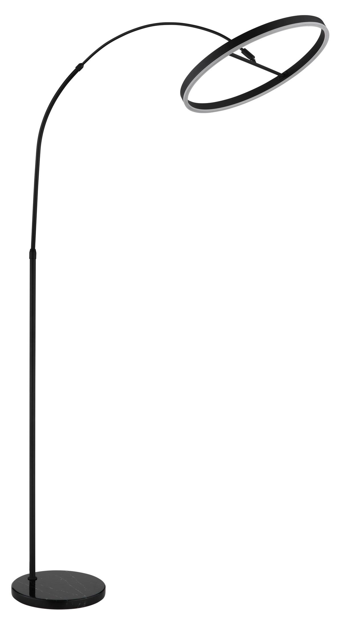 Led Podna Svjetiljka Jerrold - bijela/crna, Design, kamen/metal (15/107cm) - Globo