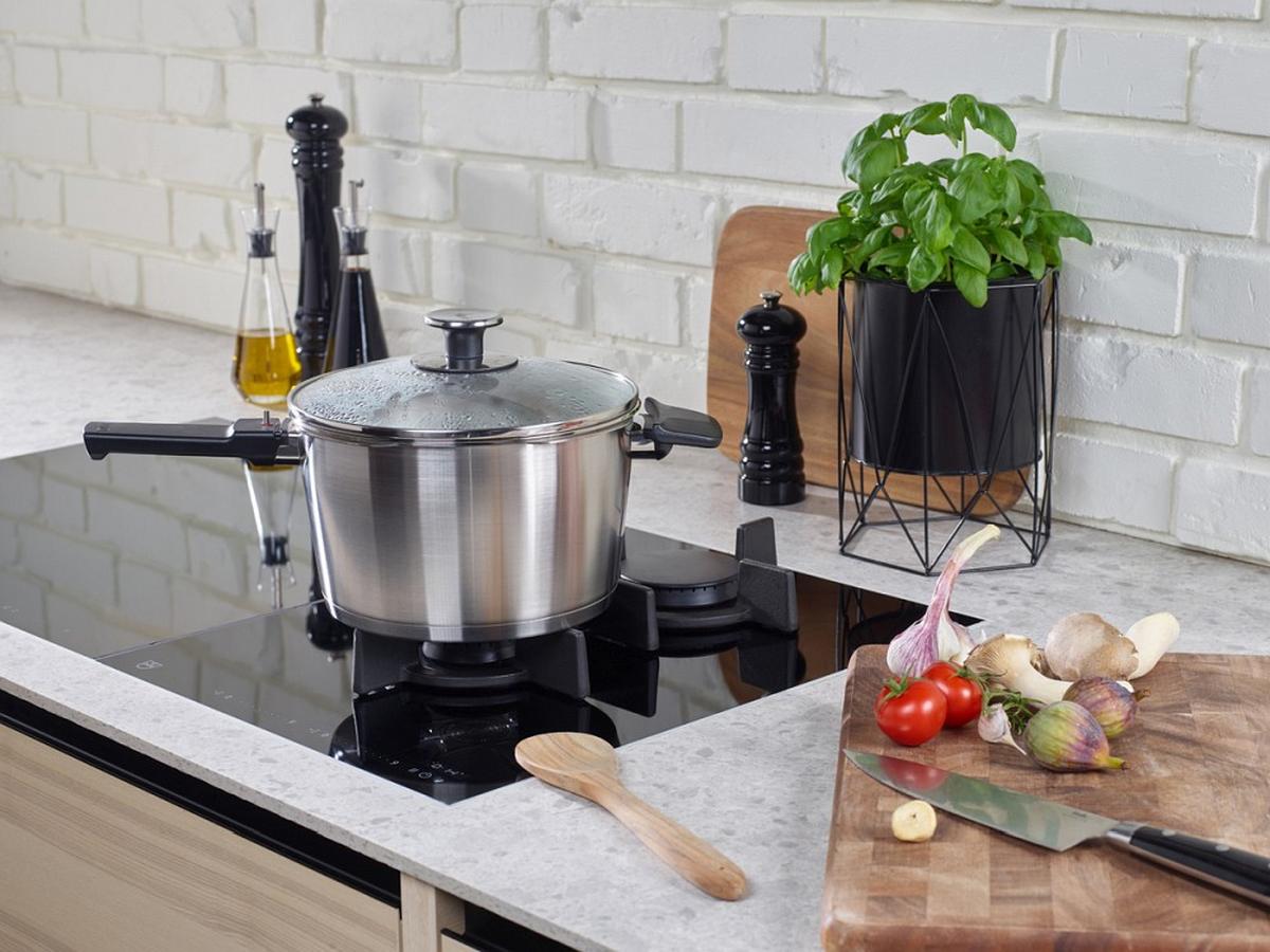 ZESTAW SZYBKOWARÓW 602-410-13- 090/0 FISSLER - kolor stalowy, Basics, metal (3,5 / 6,0l) - Fissler