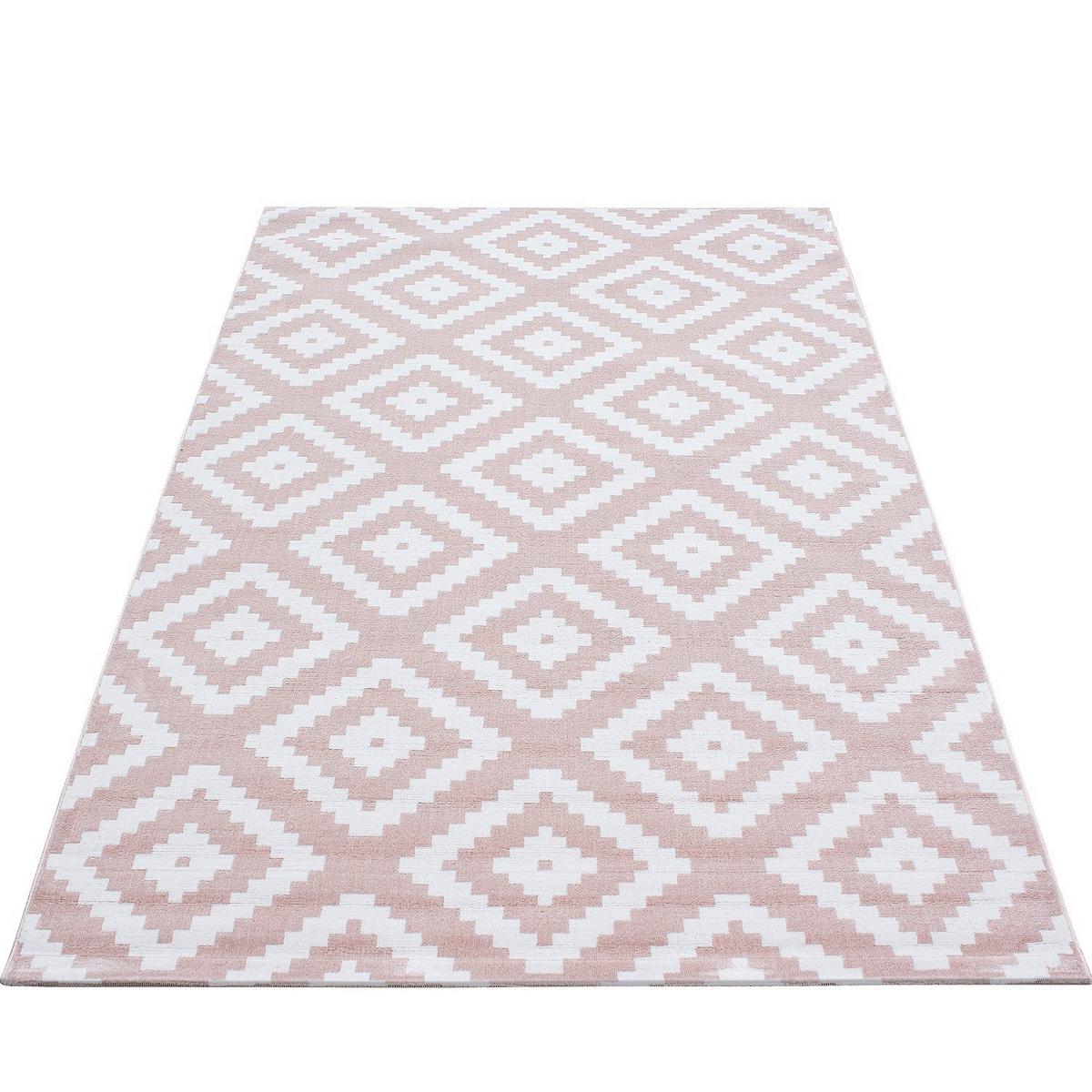 Webteppich Plus Pink ca. 160x230cm - Pink, KONVENTIONELL, Textil (160/230cm) - Novel