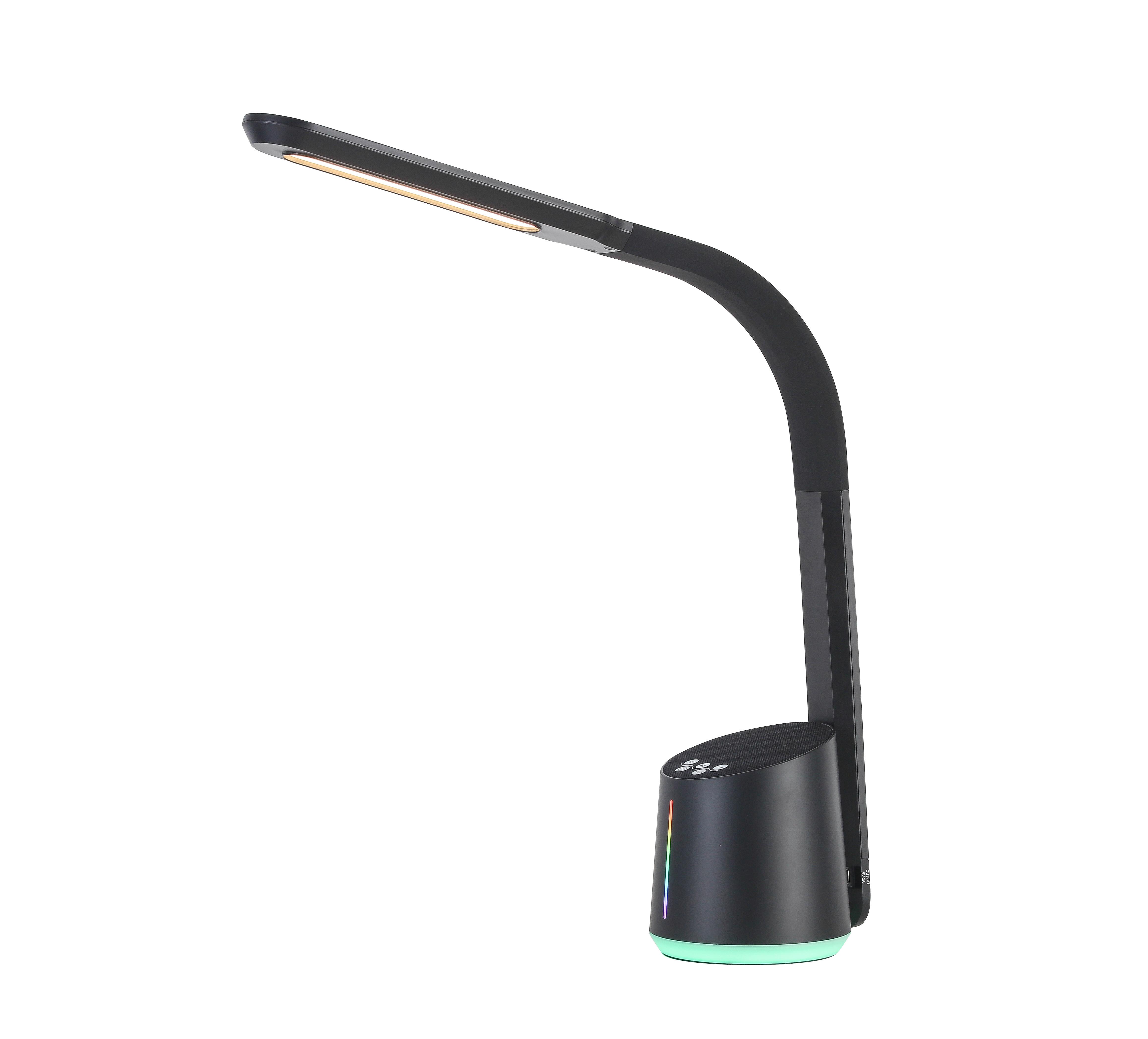 LED-Schreibtischleuchte Teodoro Jub max. 13 Watt - Schwarz, Modern, Kunststoff (12/39/42cm) - Premium Living