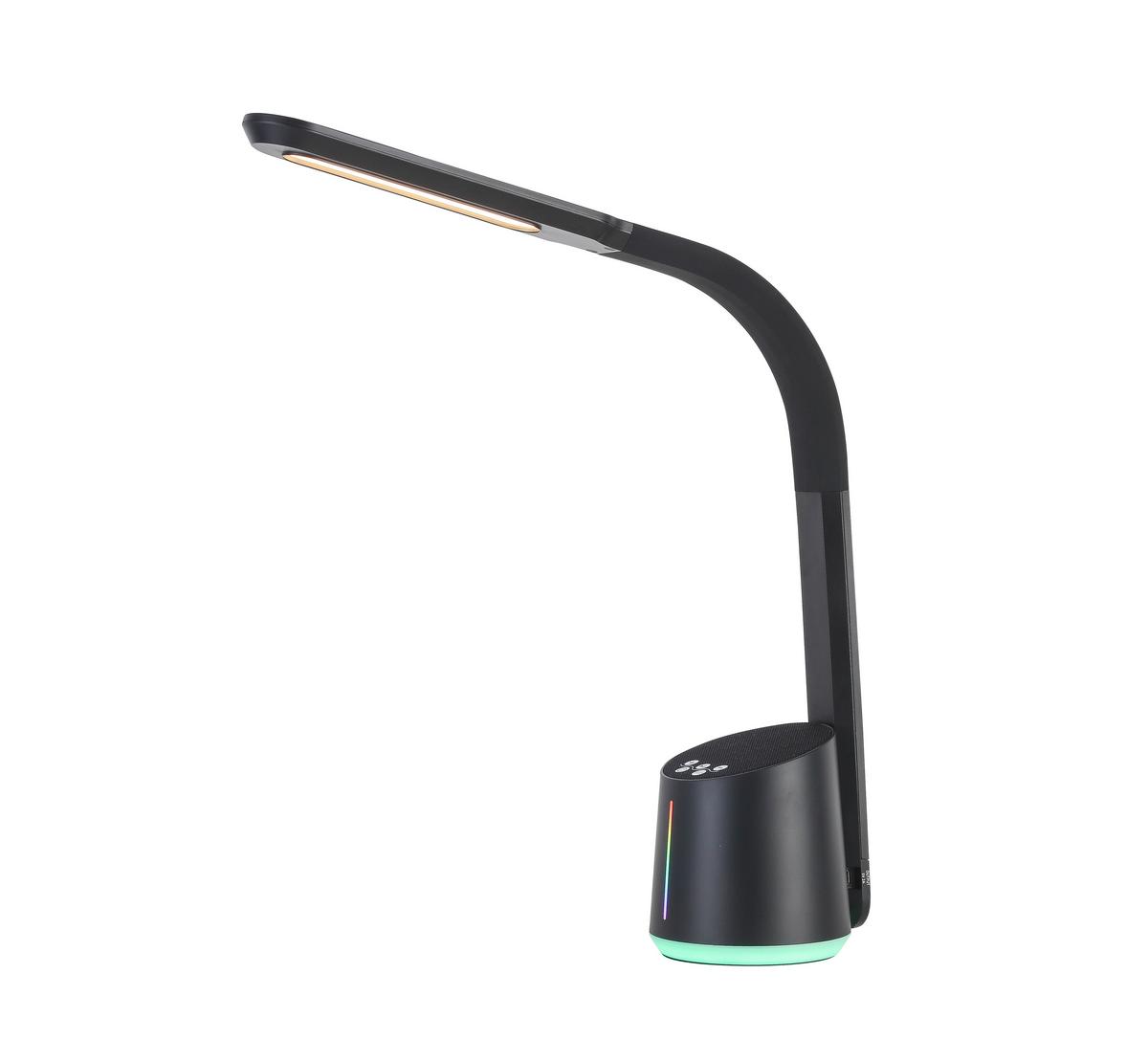 Lampă de birou cu LED Teodoro - negru, Modern, plastic (12/39/42cm) - Premium Living