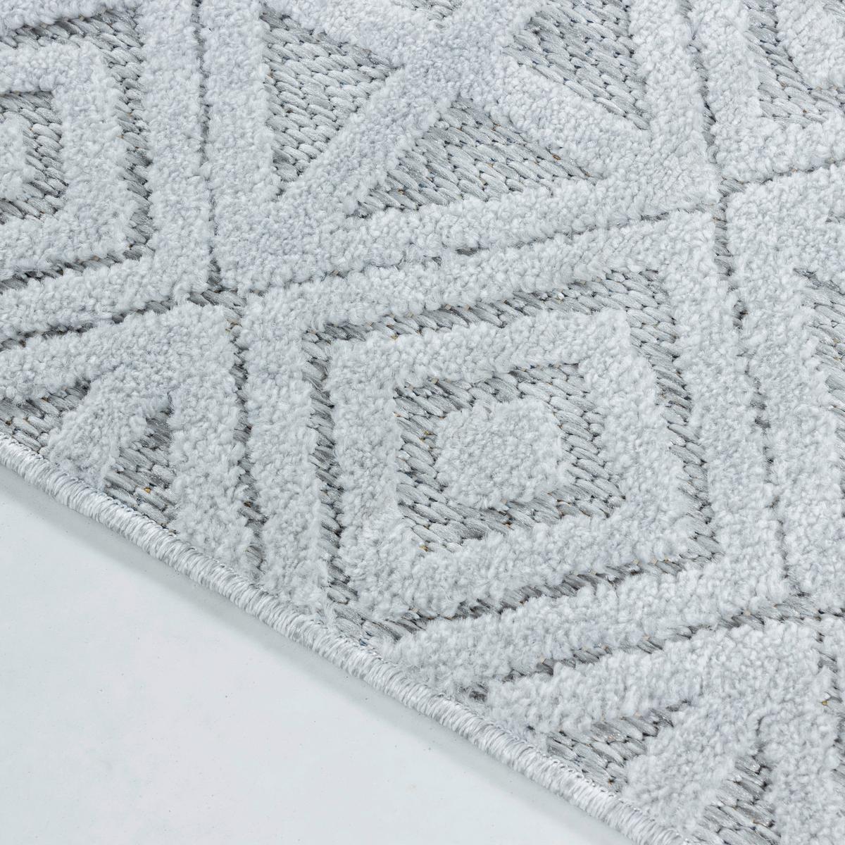 Flachwebeteppich Bahama Grau ca. 140x200cm - Grau, Design, Textil (140/200cm) - Novel