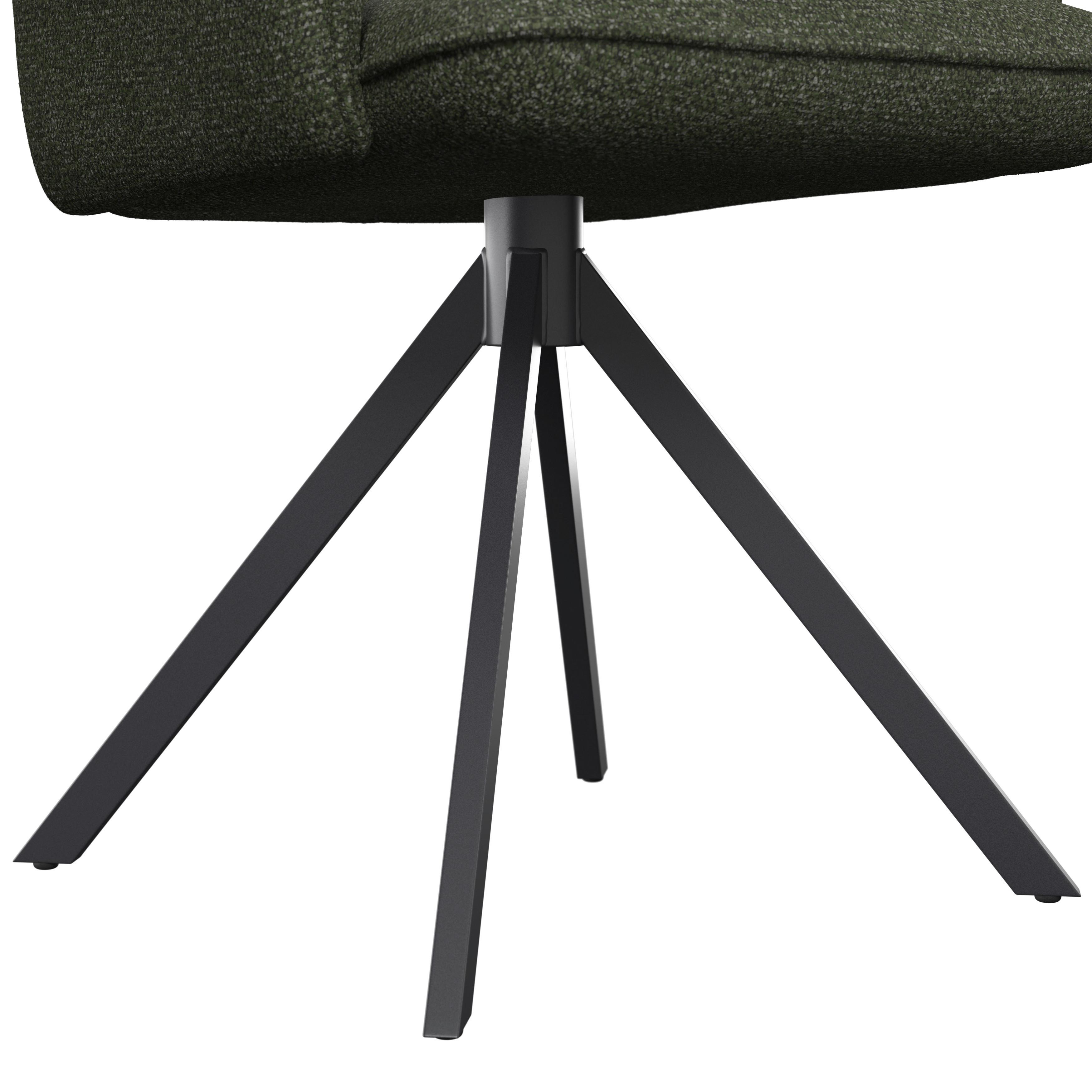 STOL MED ARMSTÖD TESS - grön/svart, Modern, metall/trä (64/90/63cm) - Bessagi Home