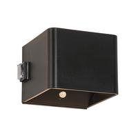 Aplică de perete cu LED Hero1 - negru, Modern, plastic/metal (10,28/10,1/8,05cm) - Mömax